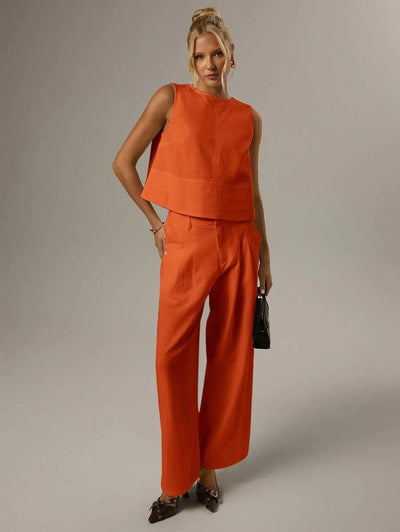 Ärmlös blus med rund hals – Forever 21