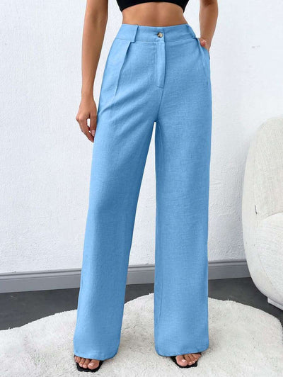 Tall Raka Byxor med Snedfickor