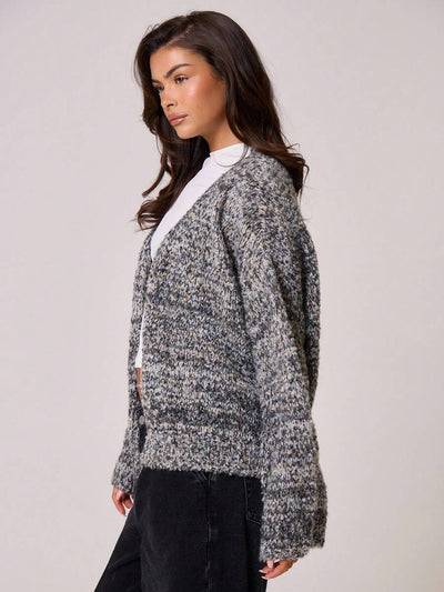 Oversize stickad kofta