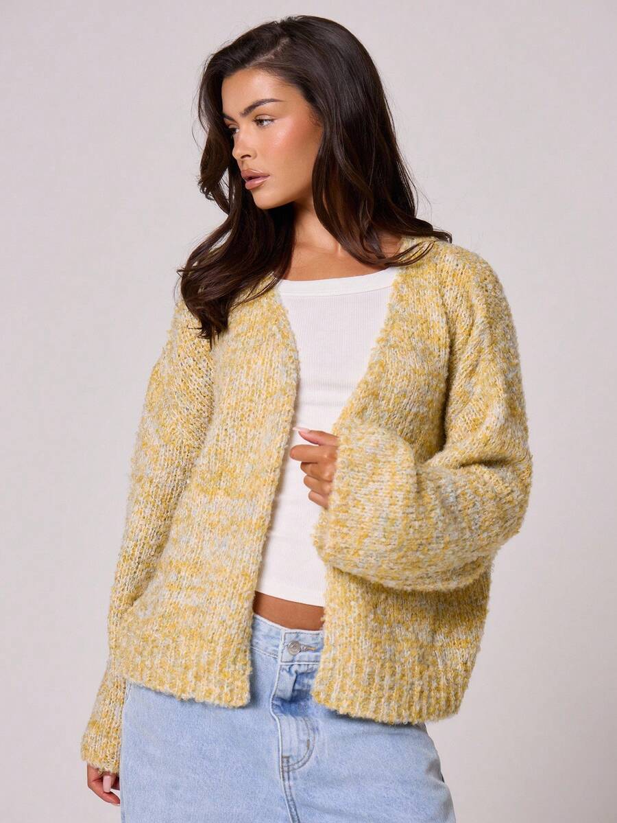 Oversize stickad kofta