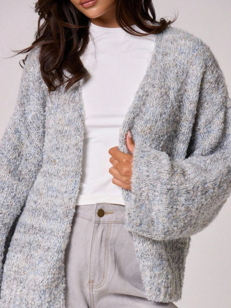 Oversize stickad kofta