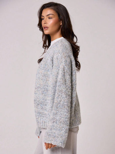 Oversize stickad kofta