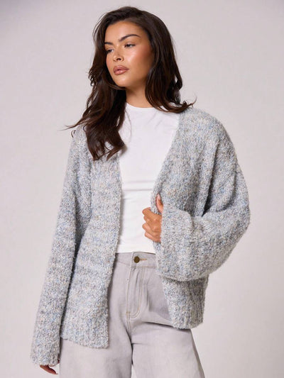 Oversize stickad kofta