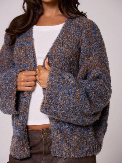 Oversize stickad kofta