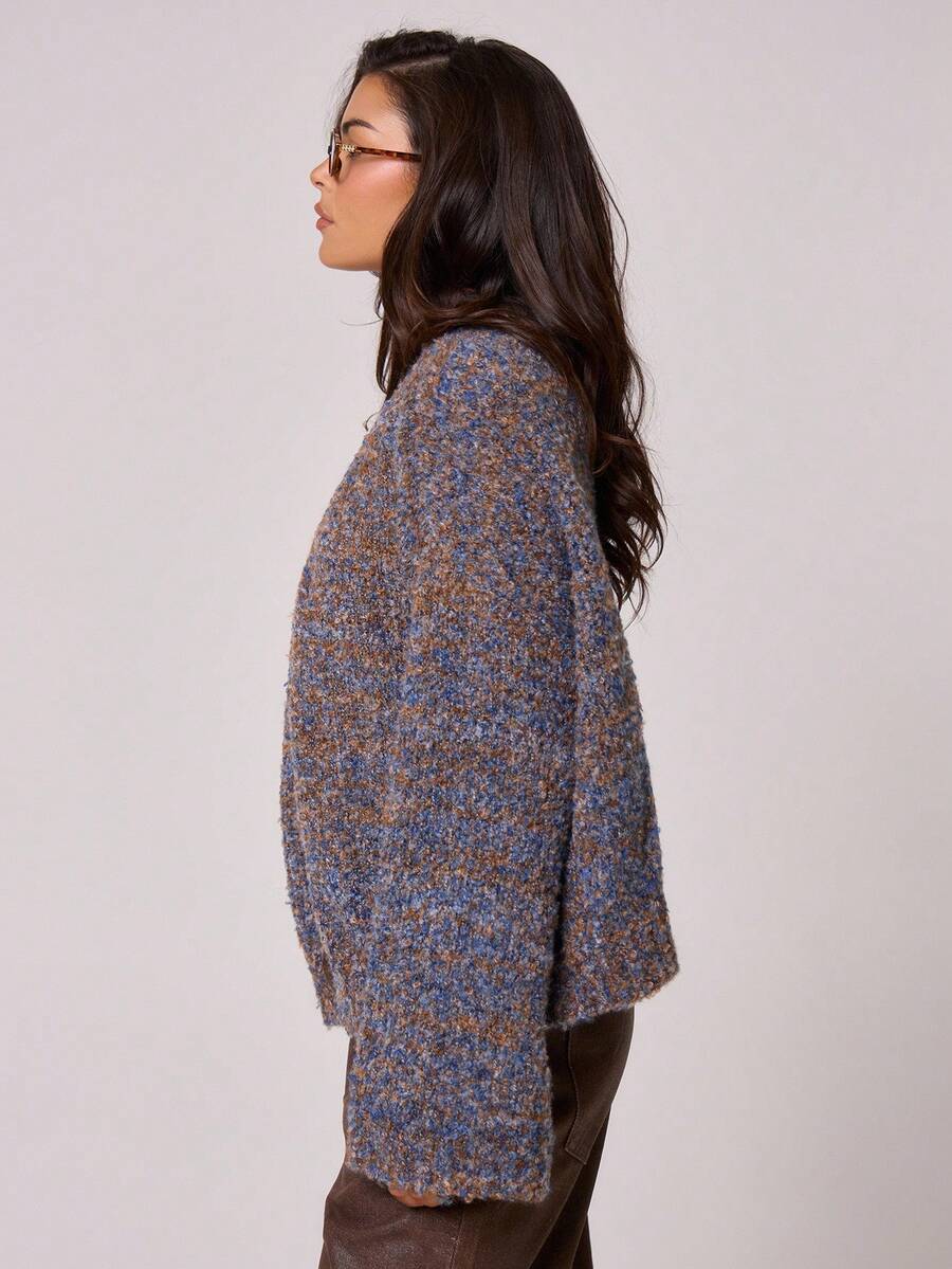 Oversize stickad kofta