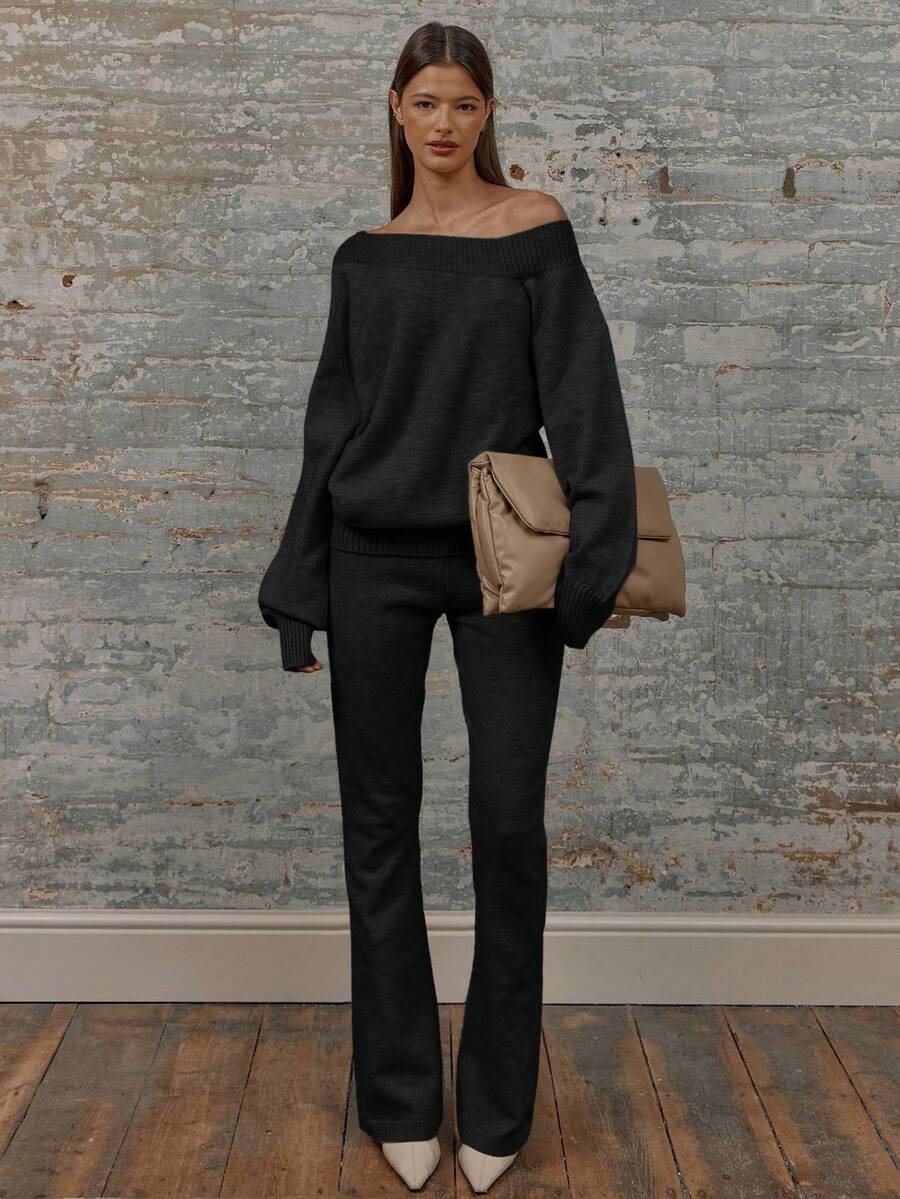 Asymmetrisk ribbstickad topp