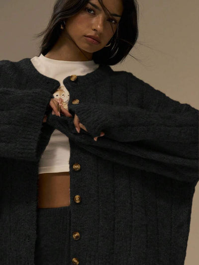 Oversize kofta med knappar