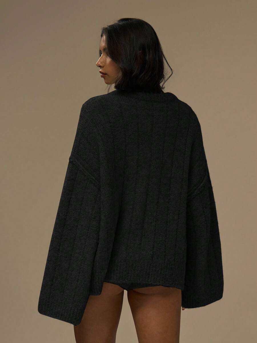 Oversize kofta med knappar