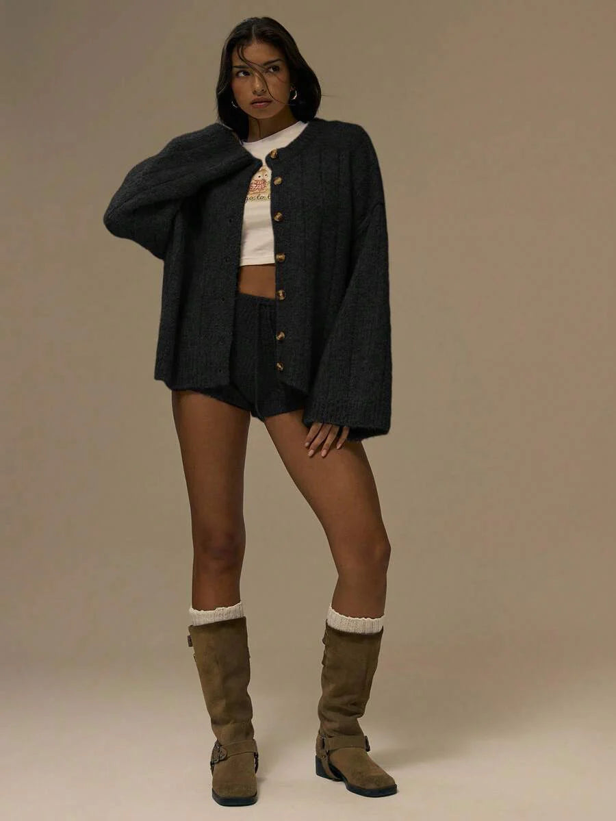 Oversize kofta med knappar