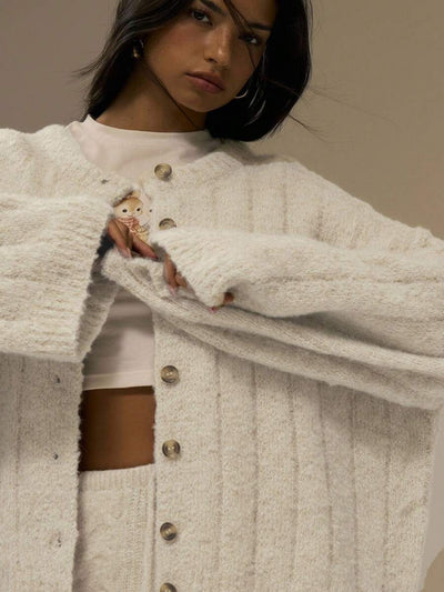 Oversize kofta med knappar