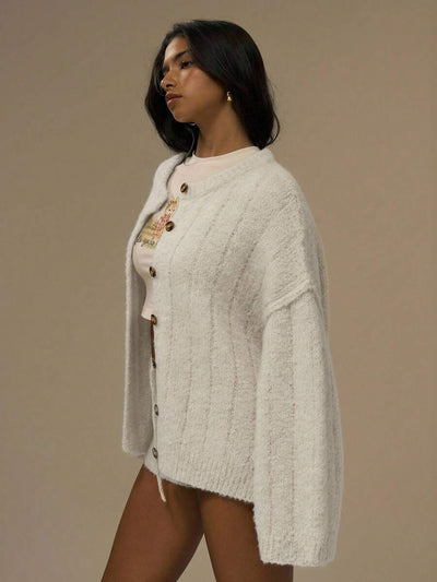 Oversize kofta med knappar