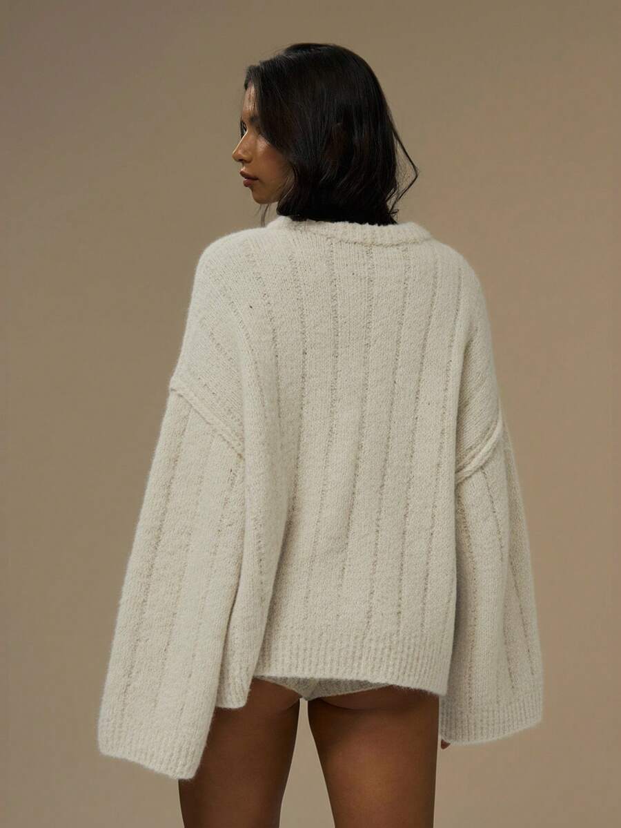 Oversize kofta med knappar