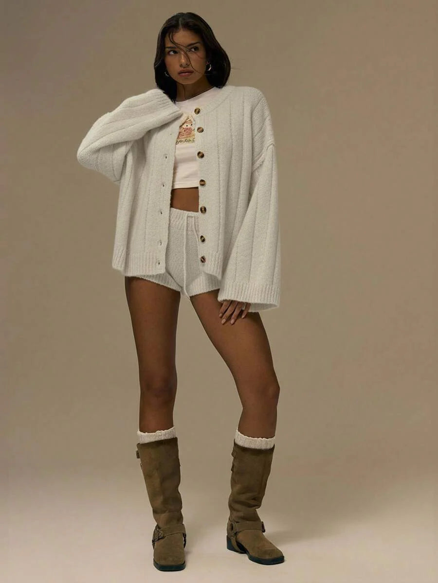 Oversize kofta med knappar