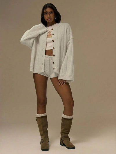 Oversize kofta med knappar