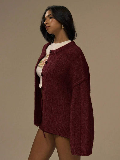 Oversize kofta med knappar