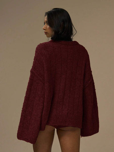 Oversize kofta med knappar