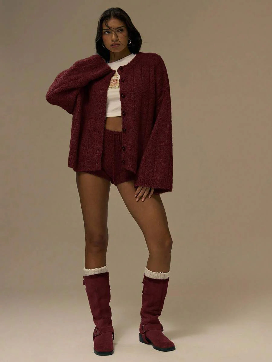 Oversize kofta med knappar