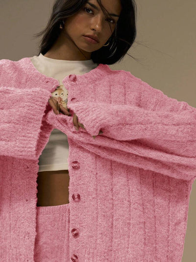 Oversize kofta med knappar