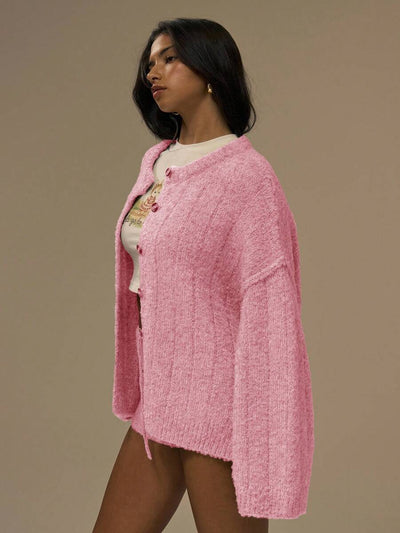 Oversize kofta med knappar