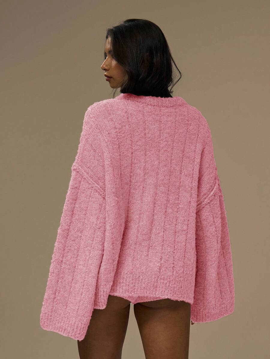 Oversize kofta med knappar