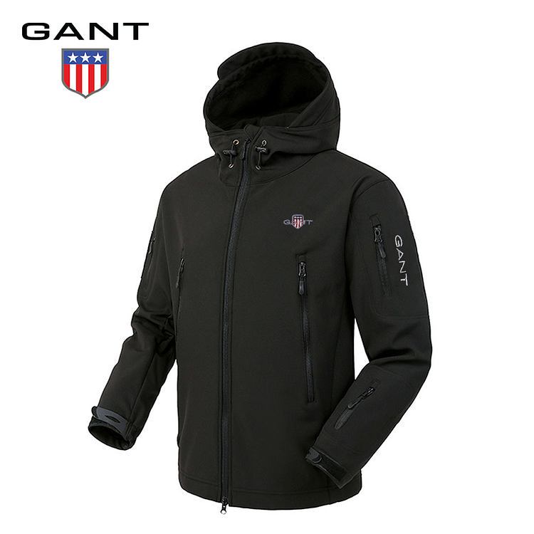 GANT® Herrjacka i Softshell med Huvа