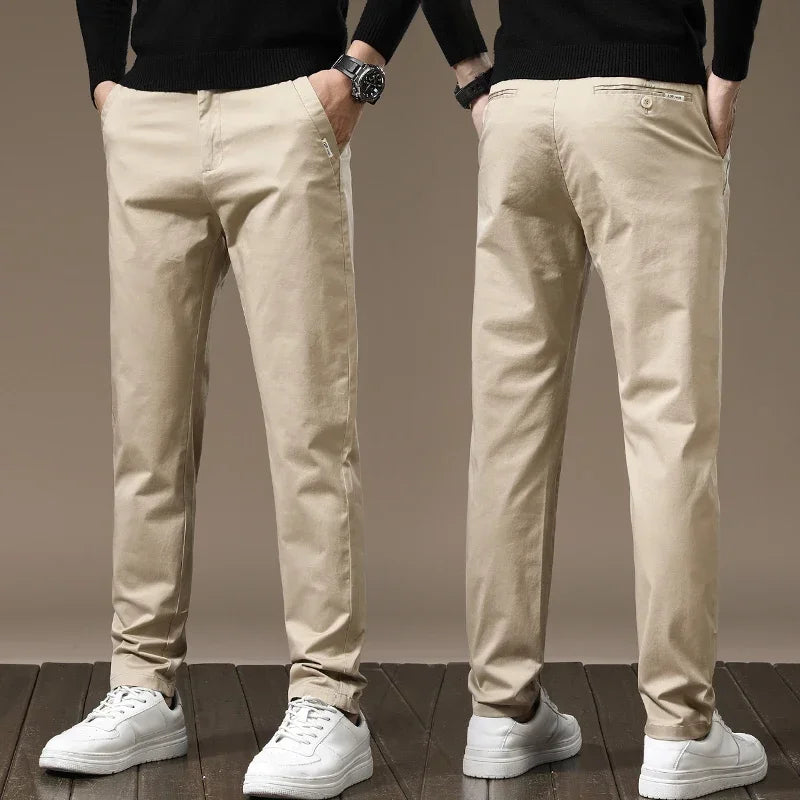 Pure Cotton Slim Fit Byxor