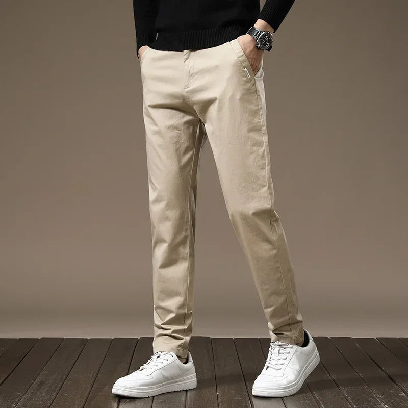 Pure Cotton Slim Fit Byxor
