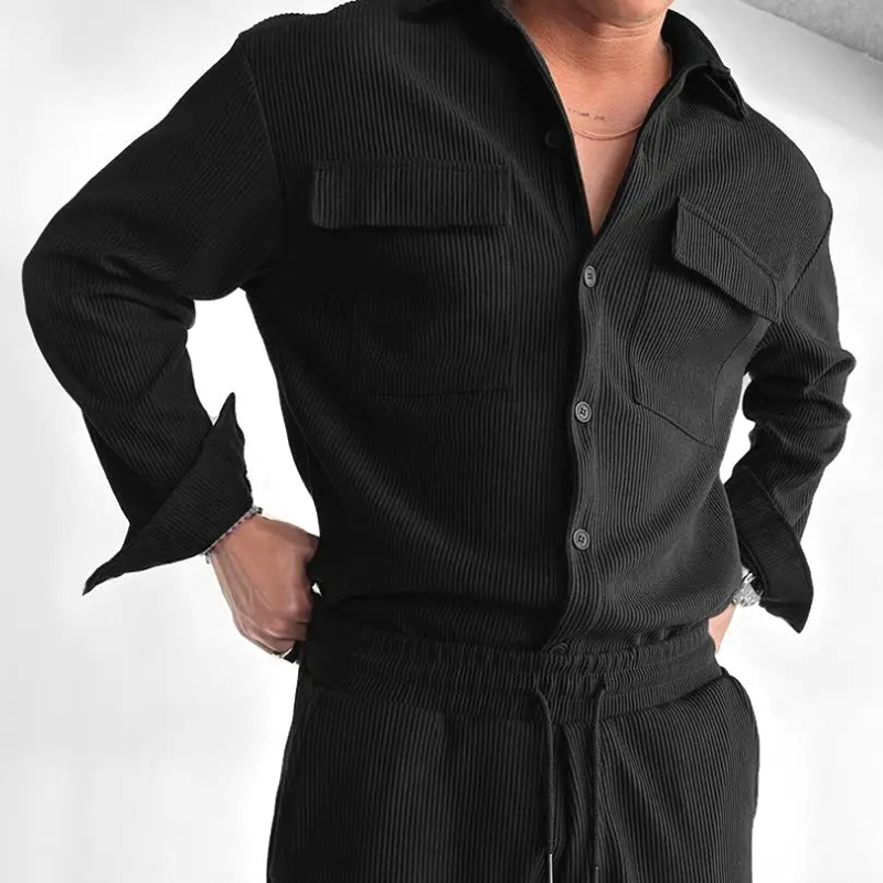 Contour ribbad lounge-tröja